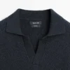 Pullover aus Baumwollstrick mit Poloshirt-Ausschnitt Pullover aus Baumwollstrick mit Poloshirt-Ausschnitt