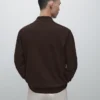 Pullover aus Baumwollstrick mit Poloshirt-Ausschnitt Pullover aus Baumwollstrick mit Poloshirt-Ausschnitt