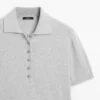 Pullover aus Baumwollstrick mit Poloshirt-Ausschnitt Pullover aus Baumwollstrick mit Poloshirt-Ausschnitt