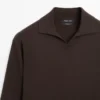 Pullover aus Baumwollstrick mit Poloshirt-Ausschnitt Pullover aus Baumwollstrick mit Poloshirt-Ausschnitt