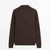 Pullover aus Baumwollstrick mit Poloshirt-Ausschnitt Pullover aus Baumwollstrick mit Poloshirt-Ausschnitt