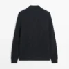 Pullover aus Baumwollstrick mit Poloshirt-Ausschnitt Pullover aus Baumwollstrick mit Poloshirt-Ausschnitt