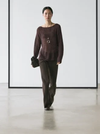 Pullover aus einer Alpaka- und Wollmischung