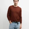 Pullover aus Leinen- und Kaschmir-Strick mit Rundhalsausschnitt Pullover aus Leinen- und Kaschmir-Strick mit Rundhalsausschnitt