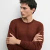 Pullover aus Leinen- und Kaschmir-Strick mit Rundhalsausschnitt Pullover aus Leinen- und Kaschmir-Strick mit Rundhalsausschnitt