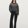 Pullover aus Wolljacquard-Strick Pullover aus Wolljacquard-Strick