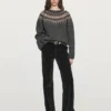 Pullover aus Wolljacquard-Strick Pullover aus Wolljacquard-Strick