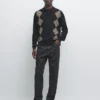 Pullover aus Wollmischung mit Argyle-Muster Pullover aus Wollmischung mit Argyle-Muster