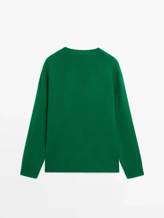 Pullover aus Wollmischung mit Rundhalsausschnitt Pullover aus Wollmischung mit Rundhalsausschnitt