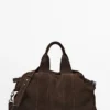 Reisetasche aus Wildleder
