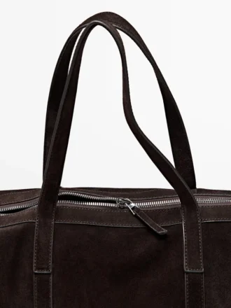 Reisetasche aus Wildleder