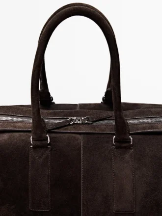Reisetasche aus Wildleder