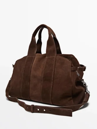 Reisetasche aus Wildleder