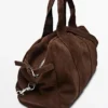 Reisetasche aus Wildleder