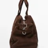 Reisetasche aus Wildleder