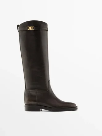 Reitstiefel aus Leder