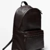 Rucksack aus Nappaleder mit Reißverschluss Rucksack aus Nappaleder mit Reißverschluss
