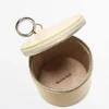 Runde Nappaleder-Tasche mit Strasssteinen Runde Nappaleder-Tasche mit Strasssteinen