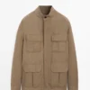 Safari-Jacke aus 100 % Leinen Safari-Jacke aus 100 % Leinen
