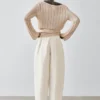 Sarouel-Hose aus Leinenmischung Sarouel-Hose aus Leinenmischung