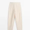 Sarouel-Hose aus Leinenmischung Sarouel-Hose aus Leinenmischung