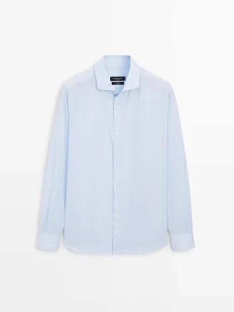 Slim-Fit-Hemd aus 100 % Baumwolle Slim-Fit-Hemd aus 100 % Baumwolle