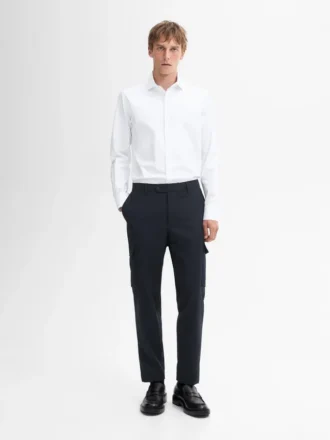 Slim-Fit-Hemd aus 100 % Baumwolle