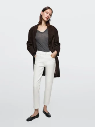 Slim-Fit-Jeans mit mittlerer Leibhöhe und verkürztem Bein Slim-Fit-Jeans mit mittlerer Leibhöhe und verkürztem Bein
