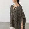 Strickcape aus Baumwollmischung