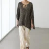 Strickcape aus Baumwollmischung