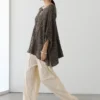 Strickcape aus Baumwollmischung