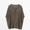 Strickcape aus Baumwollmischung