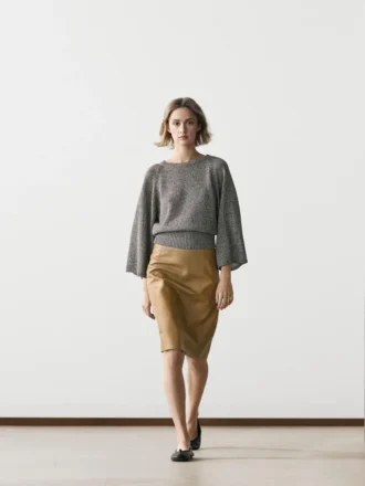 Strickpullover aus Baumwollmischung