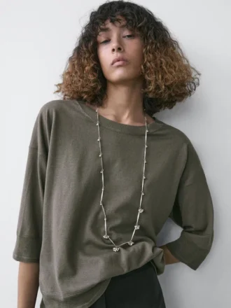 Strickpullover aus Baumwollmischung