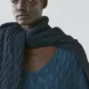 Strickpullover aus Baumwollmischung mit Knotendetails Strickpullover aus Baumwollmischung mit Knotendetails