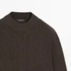 Strickpullover aus Baumwollmischung mit Rollkragen Strickpullover aus Baumwollmischung mit Rollkragen