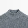 Strickpullover aus Baumwollmischung mit Rollkragen Strickpullover aus Baumwollmischung mit Rollkragen