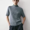 Strickpullover aus Baumwollmischung mit Rollkragen Strickpullover aus Baumwollmischung mit Rollkragen