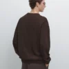 Strickpullover aus Baumwollmischung mit V-Ausschnitt Strickpullover aus Baumwollmischung mit V-Ausschnitt