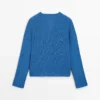 Strickpullover aus Baumwollmischung mit V-Ausschnitt Strickpullover aus Baumwollmischung mit V-Ausschnitt