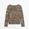 Strickpullover aus Mouline-Baumwollmischung Strickpullover aus Mouline-Baumwollmischung