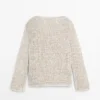 Strickpullover mit U-Boot-Ausschnitt Strickpullover mit U-Boot-Ausschnitt