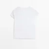 T-Shirt aus 100 % merzerisierter Baumwolle mit kurzen Ärmeln T-Shirt aus 100 % merzerisierter Baumwolle mit kurzen Ärmeln