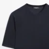 T-Shirt aus Wollmischgewebe