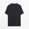 T-Shirt aus Wollmischgewebe