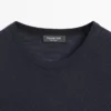 T-Shirt aus Wollmischgewebe