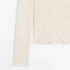 T-Shirt mit U-Boot-Ausschnitt und Spitzendetail T-Shirt mit U-Boot-Ausschnitt und Spitzendetail