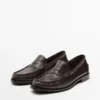 Weiche, geölte Leder-Penny-Loafer Weiche, geölte Leder-Penny-Loafer