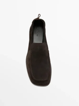 weiche leder loafer mit gerafftem detail 2 1 330x440 - Weiche Leder-Loafer mit gerafftem Detail