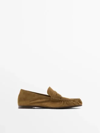 Weiche Loafer aus Spaltleder